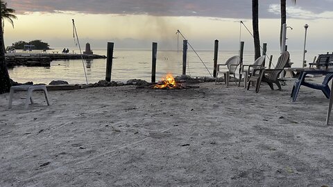 Bonfire on coral