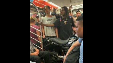 Man Brings Motorcycle Onto NYC Subway For Some Strange Reason