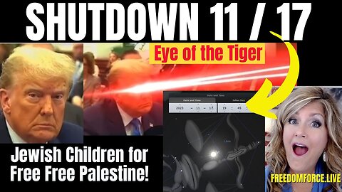 Shutdown 11-17-23 Trump Eye of the Tiger - Free Palestine 11-8-23