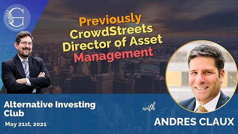 Previously CrowdStreets Director of Asset Management with Andres Claux