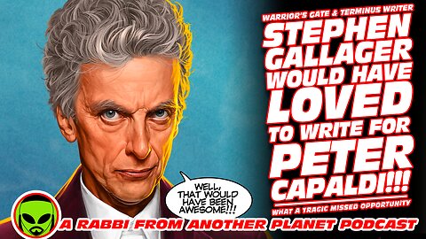 GallagerLegendary Doctor Who Writer, Stephen Gallager Would Have LOVED To Write for Peter Capaldi!!!