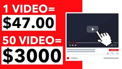 Reproduza 1 Vídeo = Ganhe $47,00 no PayPal (50 Vídeos = $3.000,00) Ganhar Dinheiro Online Via PayPal