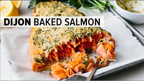 DIJON BAKED SALMON | my favorite easy salmon recipe