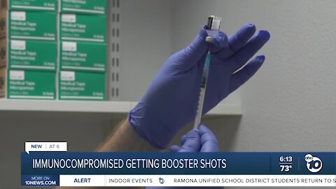 San Diego immunocompromised getting booster shots