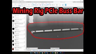 3D printed crypto mining rig PCIe riser power distribution bar Part 2