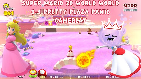 Super Mario 3d World Pretty Plaza Panic Gameplay ||CryoVision