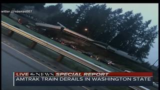 Amtrak train derails in Washington state