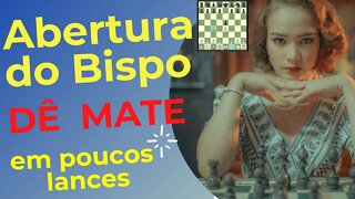 ABERTURA DO BISPO XEQUE MATE RÁPIDO #Chess #Xadrez #Ajedrez #xequemate #checkmate #viral #chessgame