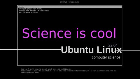 Science is cool - Ubuntu Linux 22.04