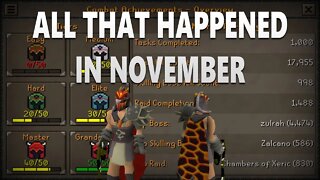 Osrs Combat achievements update and much more Recap November 2020