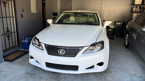 I'VE OFFICIALLY COMPLETED & FINISHED THE REBUILD ON THE CONVERTIBLE LEXUS IS350 C FROM COPART!