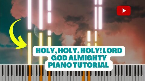 Holy holy holy! Lord God Almighty piano tutorial easy intermediate [SHEET MUSIC AVAILABLE]