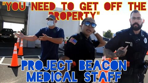 Medical Staff Tries To Kick Me Off Public Property. Cops Called. Project Beacon. Lynn Police. Mass.