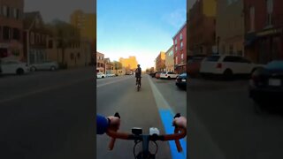 Hyperlapse of biking down queen street