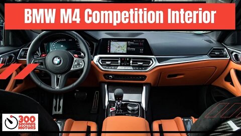 New BMW M4 COMPETITION COUPÉ 2022 INTERIOR with 510 hp two turbos
