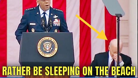 Sleepy Joe Biden looks TIRED and WORN OUT at Today’s Memorial Day Event…