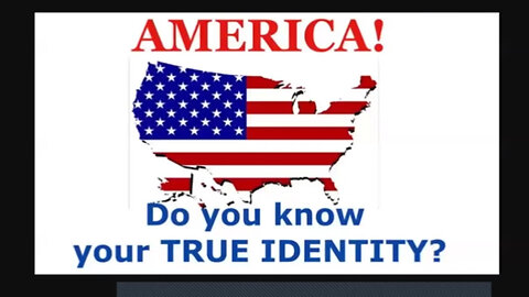 America - Do You Know TRUE Identity 10/15/23..