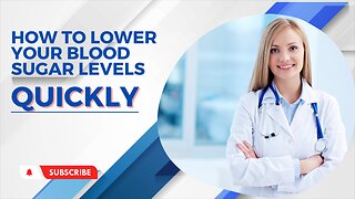 How To Lower Your Blood Sugar Levels QUICKLY