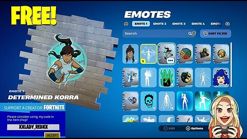 FREE | Determinated Korra (Emote)-Fortnite