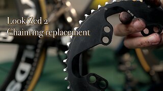 How to replace LOOK ZED2 bicycle chainring replacement #LOOKCYCLE #BICYCLECULTURE