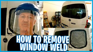Window exploded for no reason. How to remove 3M window weld from a broken window and repair it.