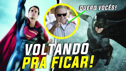 BOMBA! HENRY CAVILL E BEN AFFLECK VOLTARÃO PARA A NOVA FASE DA DC NOS CINEMAS!