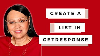 Create a List in GetResponse