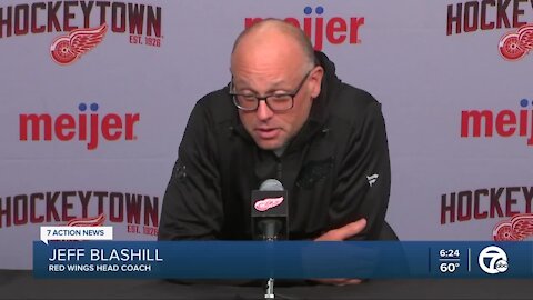 Blashill reacts to Dylan Larkin-Mathieu Joseph exchange that resulted in suspension