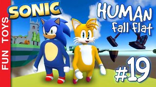 Human Fall Flat #19 - Sonic e Tails nesta fase estilo "Death Run" a pedidos dos inscritos! 🔵🌕