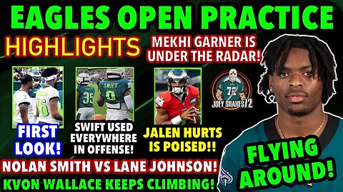 EAGLES OPEN PRACTICE HIGHLIGHTS! MEKHI GARNER IS A SLEEPER! SWIFT IS EVERWHERE! NOLAN SMITH VS LANE