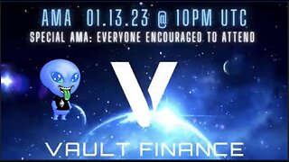 Vault finance AMA on Telegram ￼1/13/23