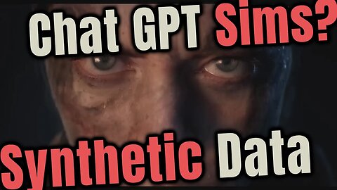 🤖Chat GPT Creating Simulations? Will Synthetic Data overtake Real Data?💽