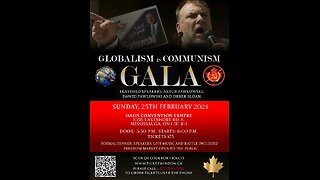 Globalism is Communism freedom gala Artur Pawlowski, Dawid Pawlowski, Derek Sloan
