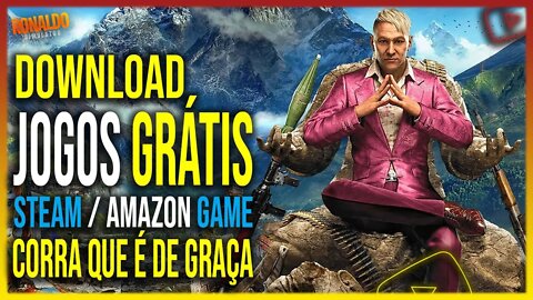 ▶️5 NOVOS JOGOS GRÁTIS NA STEAM + 2 JOGOS NA AMAZON GAME CORRA!!! QUE É DE GRAÇA