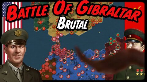 BATTLE OF GIBRALTAR BRUTAL! WTO Alternate History Great Patriotic War Mod