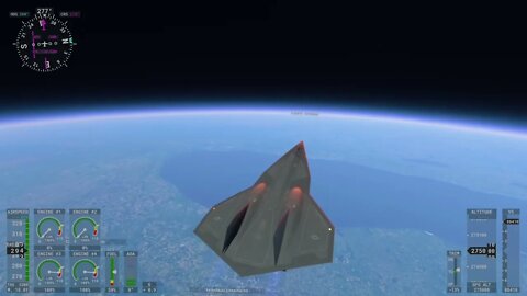 MSFS Darkstar Mach 10 / 275,000 ft.
