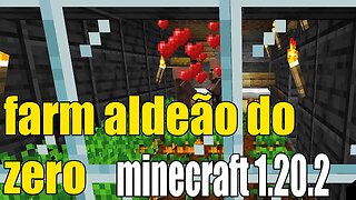 Como fazer farm aldeão minecraft 1.20.2 do zero não precisa de vila