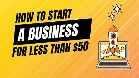 Start A Business For Under $50 - FREE Tools & Resources Sheet