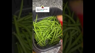 You Won't Believe This AIR FRYER Low Carb Green Beans Recipe Is So Easy #Shorts
