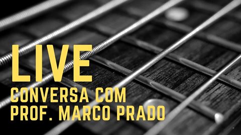 Assuntos de guitarra e produção com o professor Marco Prado