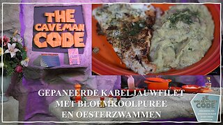 Gepaneerde kabeljauwfilet met bloemkoolpuree en oesterzwammen | Nikko Norte