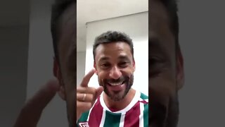 Fred cantando música do Flu e convocando a galera pra partida contra o Corinthians