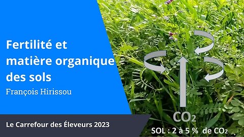 Fertilité et matière organique des sols, François Hirissou