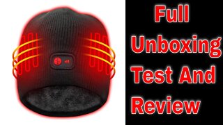 🔥🔥🔥Windproof Heated Hat with Rechargeable Battery,7.4V Men Women Winter Warm Heat Cap 🔥🔥🔥