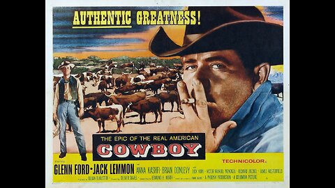 Glenn Ford - Jack Lemmon - Cowboy 1958 - Ai Enhanced