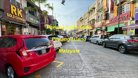 Penang Little India at Geroge Town in Penang Island Malaysia