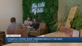 Coweta coffee shop owners with Ukranian ties staying hopeful one year into conflict