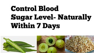 How to Reduce Blood Sugar Level within 7 days