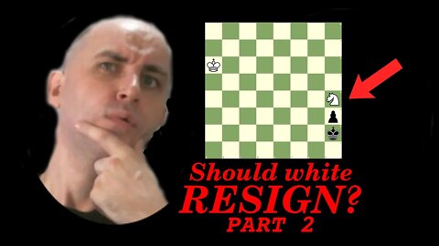 Daily chess puzzle 8 - should white resign? part 2