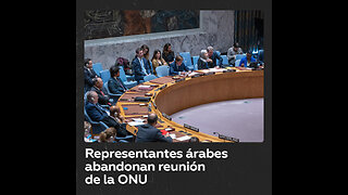 Representantes árabes abandonan reunión de la ONU durante discurso israelí